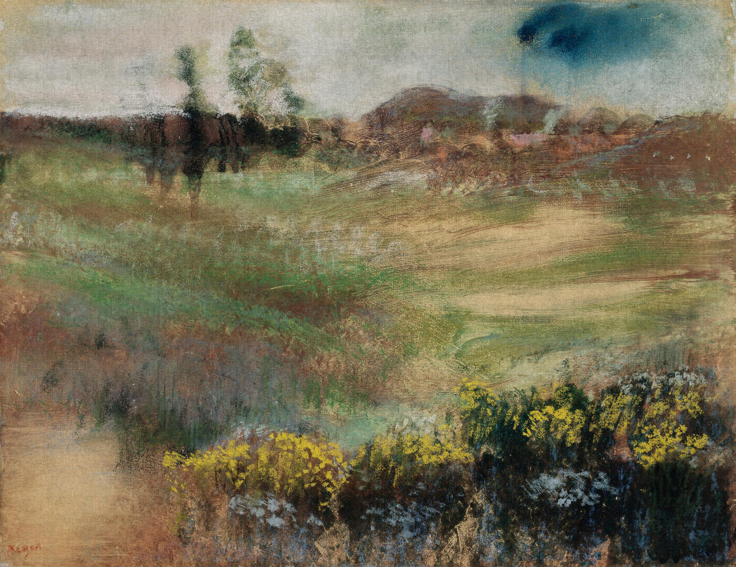 Dutch Painted Memories 2 - 8064 - Landscape with Smokestacks