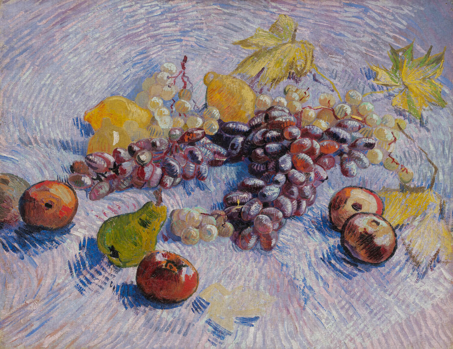 Dutch Painted Memories 2 - 8075 - Grapes, Lemons, Pears and Apples