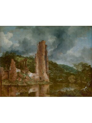 Dutch Painted Memories 2 - 8077 - Landscape with the Ruins of the Castle of Egmond