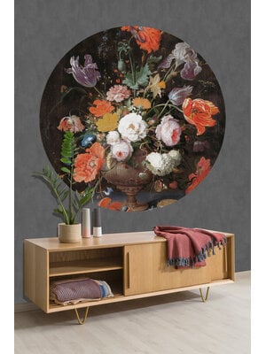 Dutch Painted Memories 2 - 8035C - Circle Still life with Flowers II
