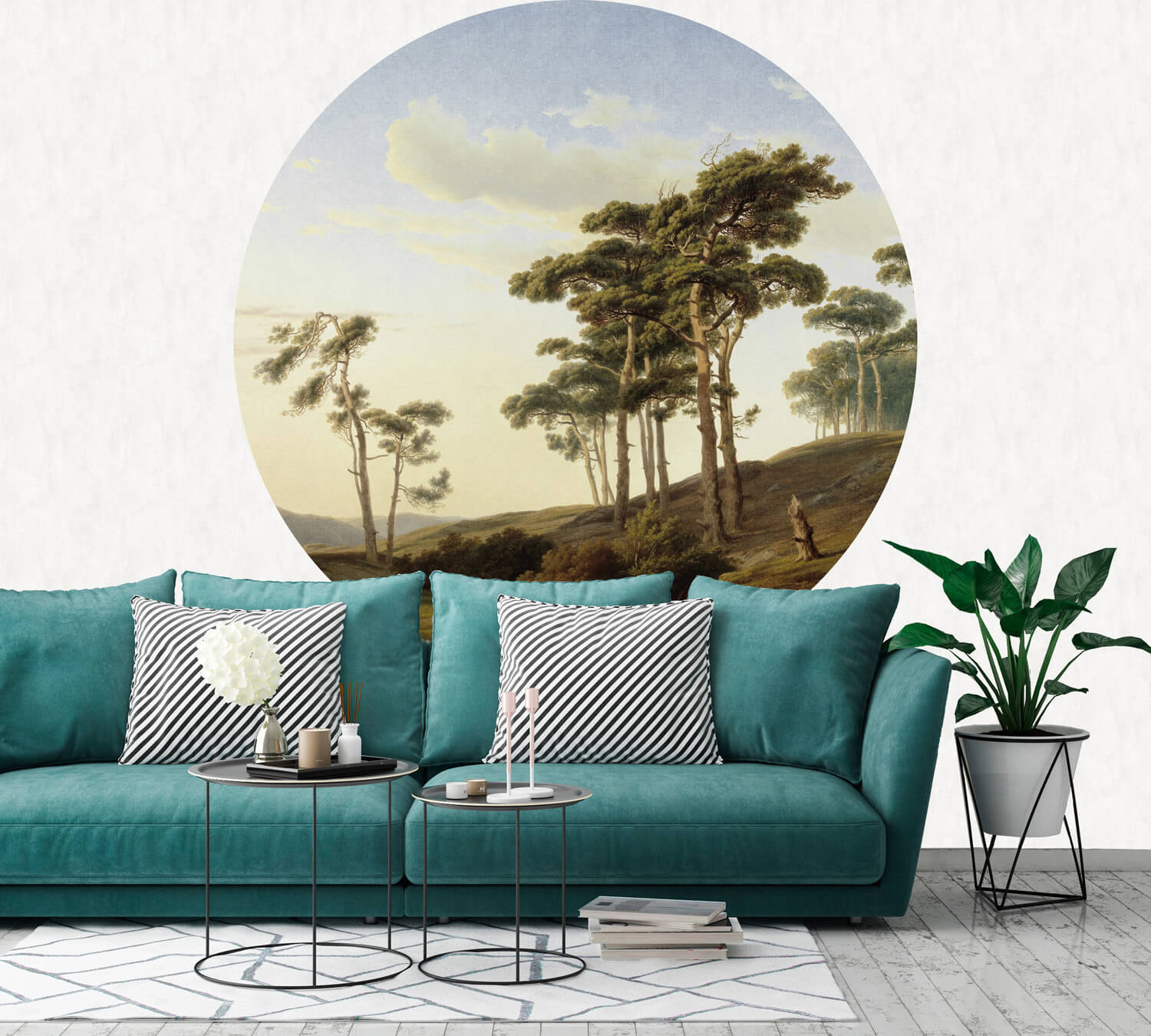 Dutch Painted Memories 2 - 8042C - Circle Eveningmood with a Shepherd