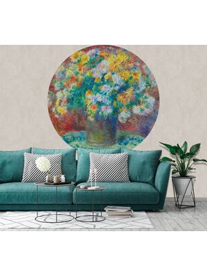 Dutch Painted Memories 2 - 8081C - Circle Chrysanthemums
