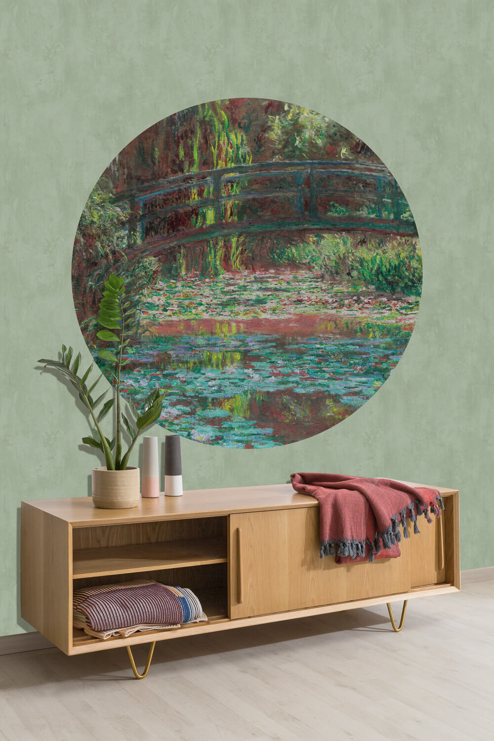Dutch Painted Memories 2 - 8083C - Circle Water Lily Pond