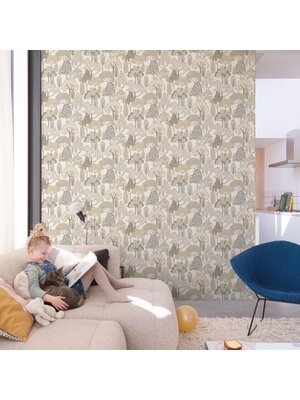 Grandeco Little Dreamers - LD2103 - Happy Trees beige