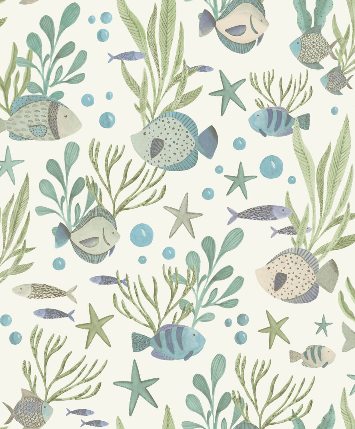 Grandeco Little Dreamers - LD3309 - Nemo azuur