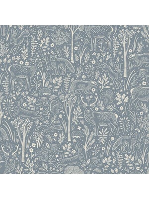 Grandeco Little Dreamers - LD3415 - Woodland Animals blauw