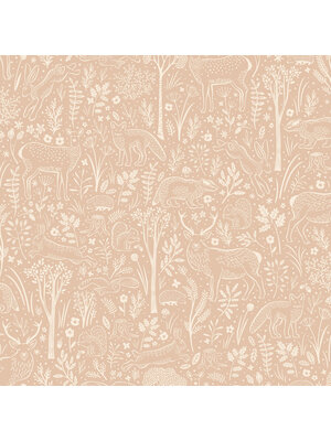 Grandeco Little Dreamers - LD3418 - Woodland Animals roze