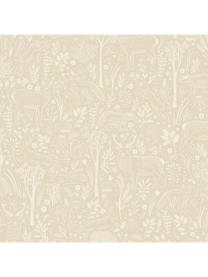 Grandeco Little Dreamers - LD3419 - Woodland Animals beige