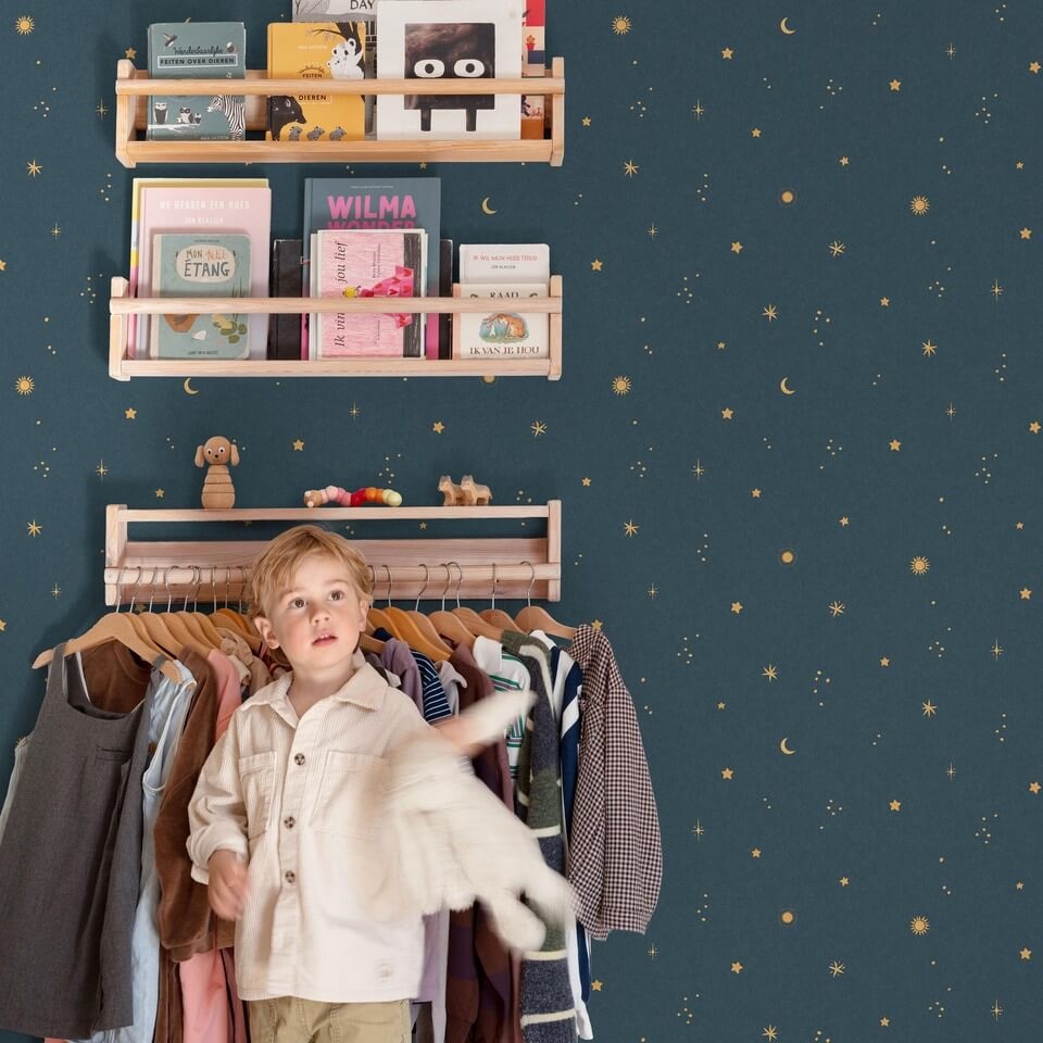 Grandeco Little Dreamers - LD3615 - Dudley Analog blauw