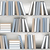 Dutch Illusion - L154-01 - Boekenplank Beige/Blauw Dutch Illusion - L154-01 - Boekenplank Beige/Blauw