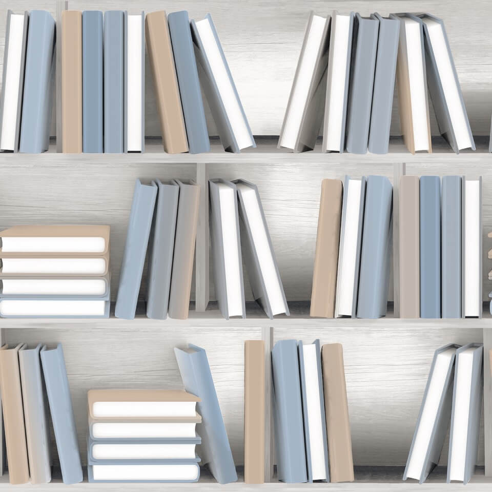 Dutch Illusion - L154-01 - Boekenplank Beige/Blauw