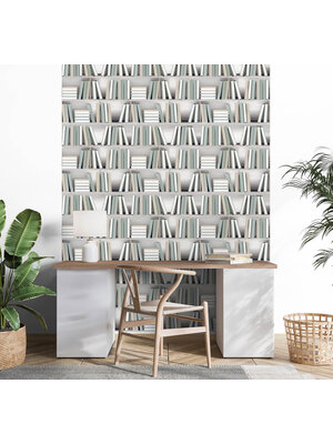 Dutch Illusion - L154-04 - Boekenplank Beige/Groen