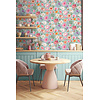 Dutch Illusion - M888-01 - Bloemen Blauw/Roze Dutch Illusion - M888-01 - Bloemen Blauw/Roze