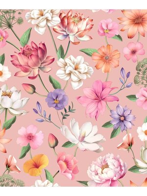 Dutch Illusion - M888-03 - Bloemen Roze/Paars