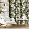 Dutch Illusion - M889-07 - Hout/Klimop Beige/Groen Dutch Illusion - M889-07 - Hout/Klimop Beige/Groen
