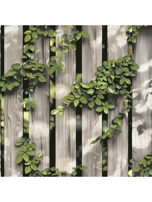 Dutch Illusion - M889-07 - Hout/Klimop Beige/Groen