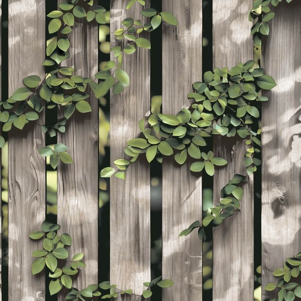 Dutch Illusion - M889-08 - Hout/Klimop Beige/Groen