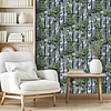 Dutch Illusion - M889-09 - Hout/Klimop Blauw/Groen Dutch Illusion - M889-09 - Hout/Klimop Blauw/Groen