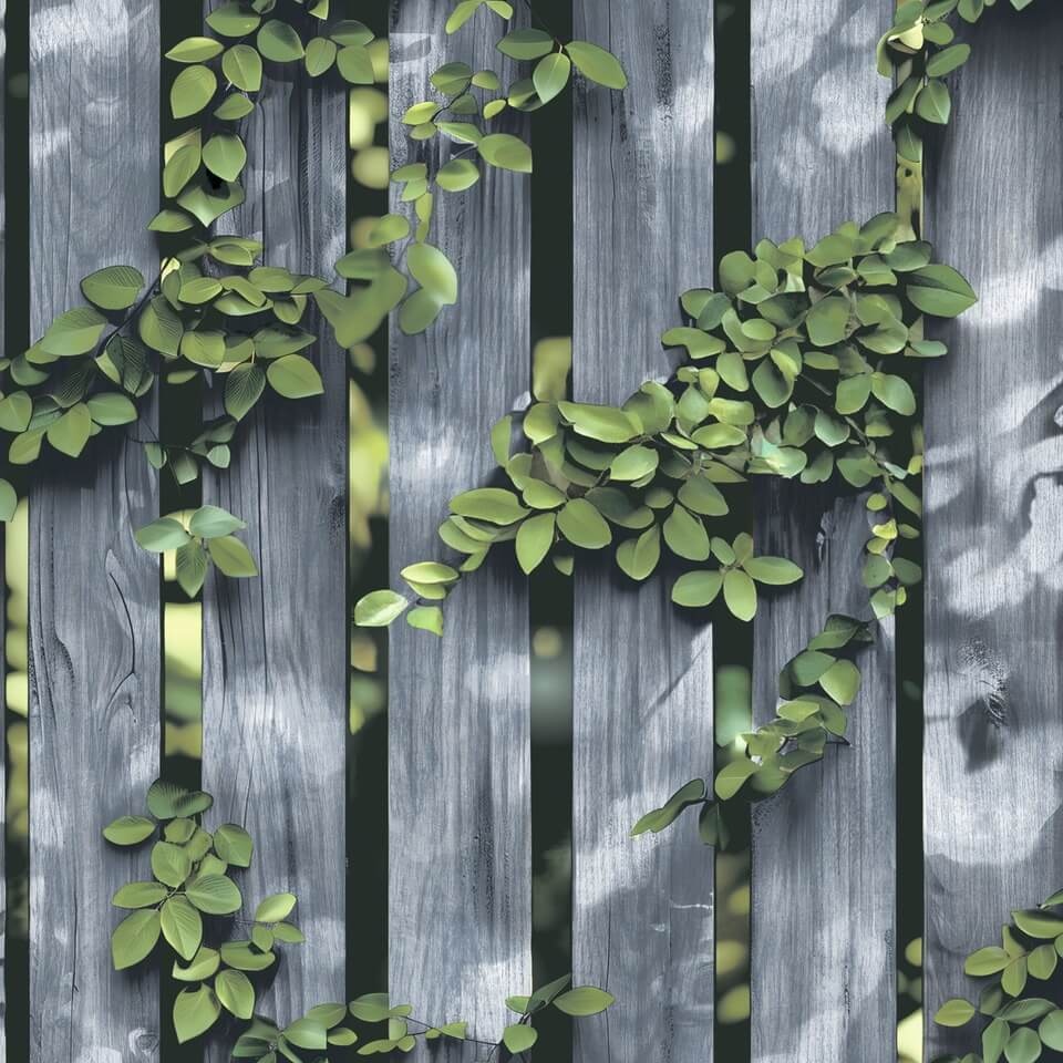 Dutch Illusion - M889-09 - Hout/Klimop Blauw/Groen