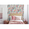 Dutch Illusion - M890-01 - Boekenplank Blauw/Multi Dutch Illusion - M890-01 - Boekenplank Blauw/Multi