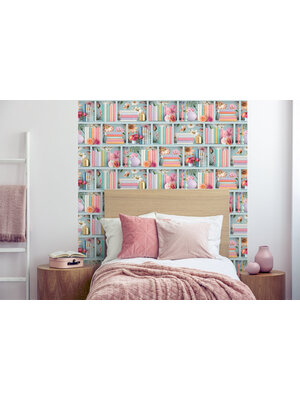 Dutch Illusion - M890-01 - Boekenplank Blauw/Multi