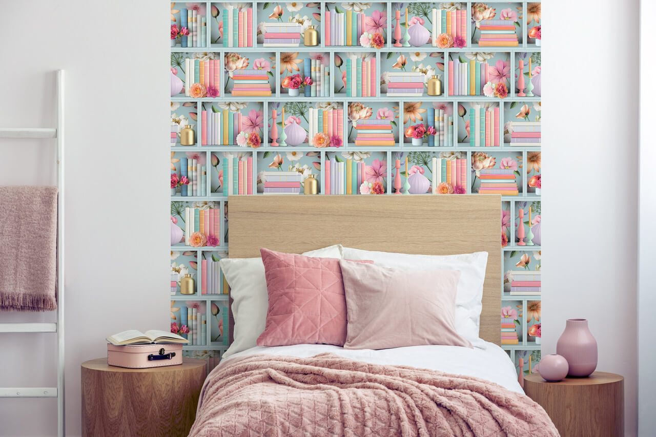 Dutch Illusion - M890-01 - Boekenplank Blauw/Multi