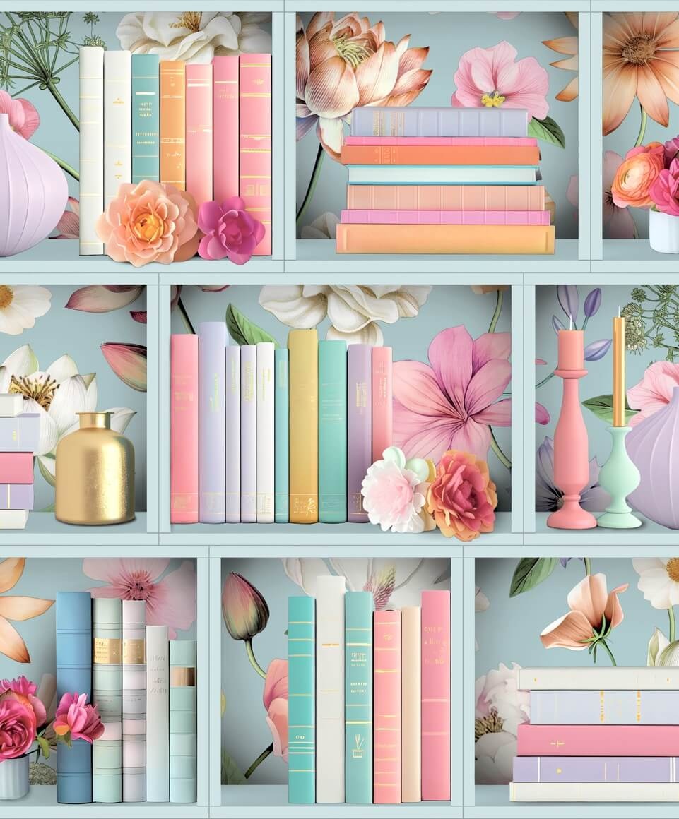 Dutch Illusion - M890-01 - Boekenplank Blauw/Multi