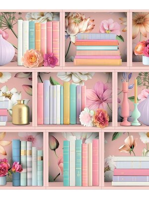 Dutch Illusion - M890-03 - Boekenplank Roze/Multi