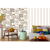 Dutch Illusion - M895-07 - Lijstjes/Insecten Beige