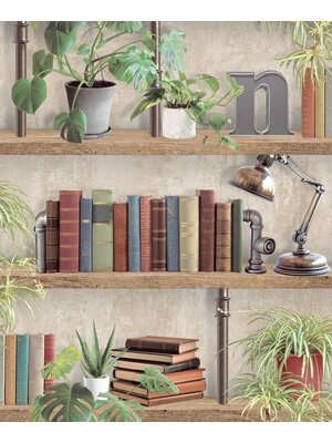 Dutch Illusion - M896-08 - Boekenplank Beige/Groen