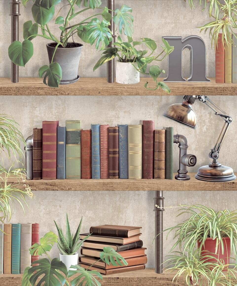 Dutch Illusion - M896-08 - Boekenplank Beige/Groen