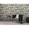 Dutch Illusion - M896-09 - Boekenplank Grijs/Groen Dutch Illusion - M896-09 - Boekenplank Grijs/Groen