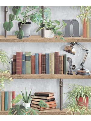 Dutch Illusion - M896-09 - Boekenplank Grijs/Groen