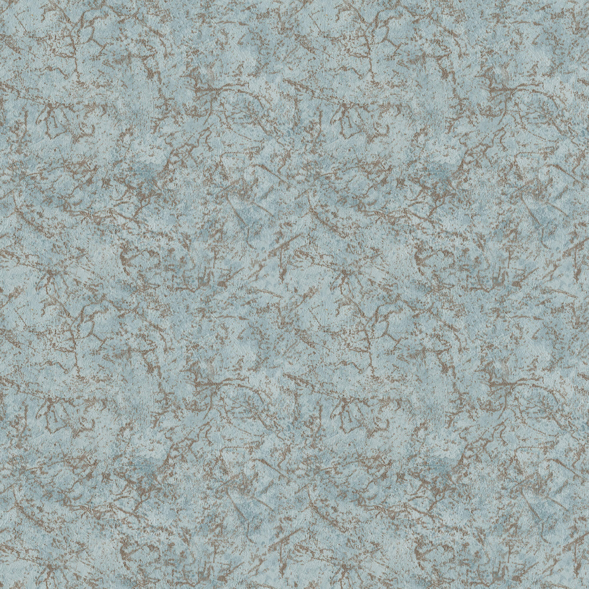 Dutch First Class Hotel Luxe - 100098AH - Textured Marble Soft Blue/Gold