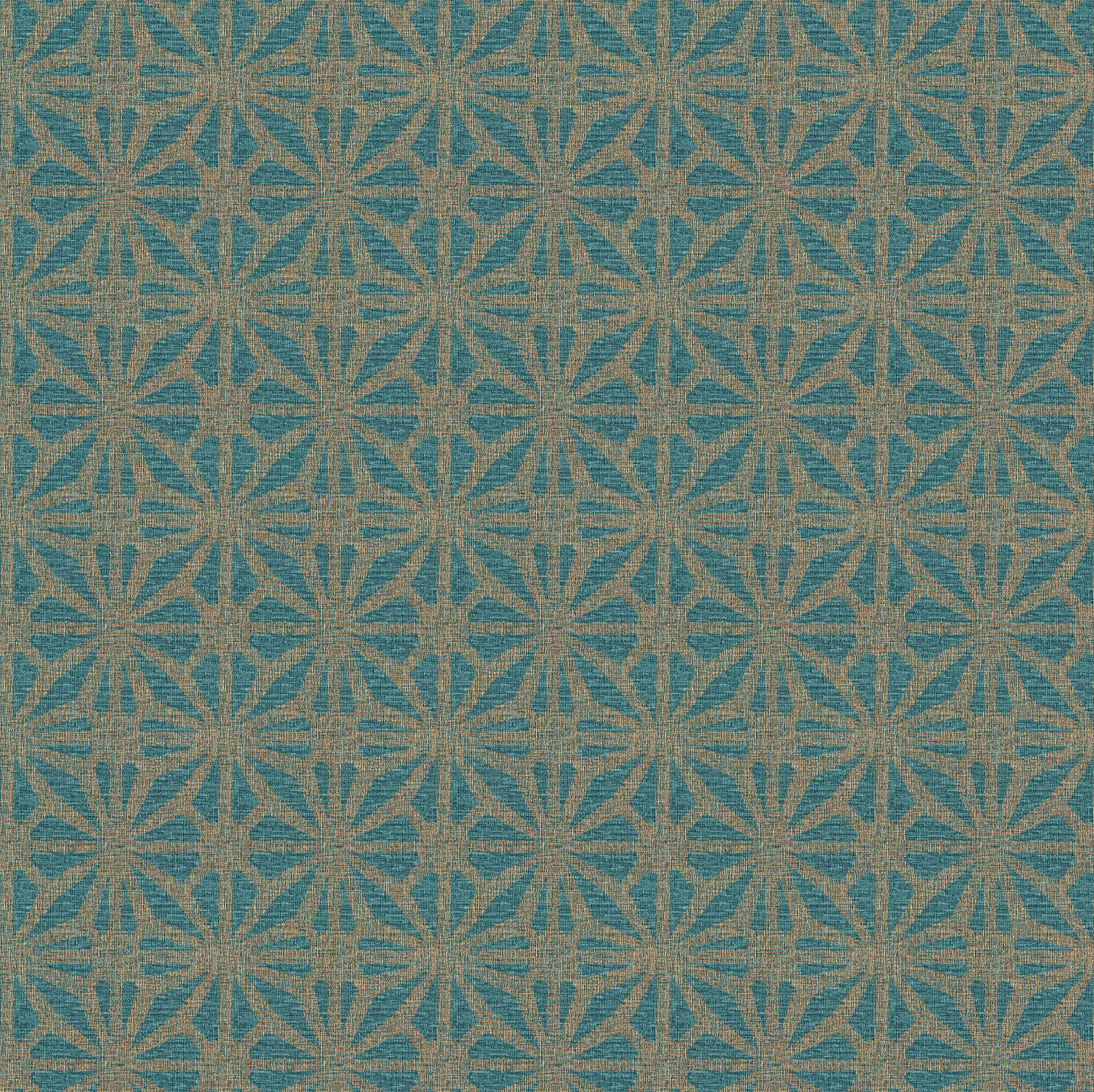 Dutch First Class Hotel Luxe - 100111AH - Moorish Mosaic Teal/Gold