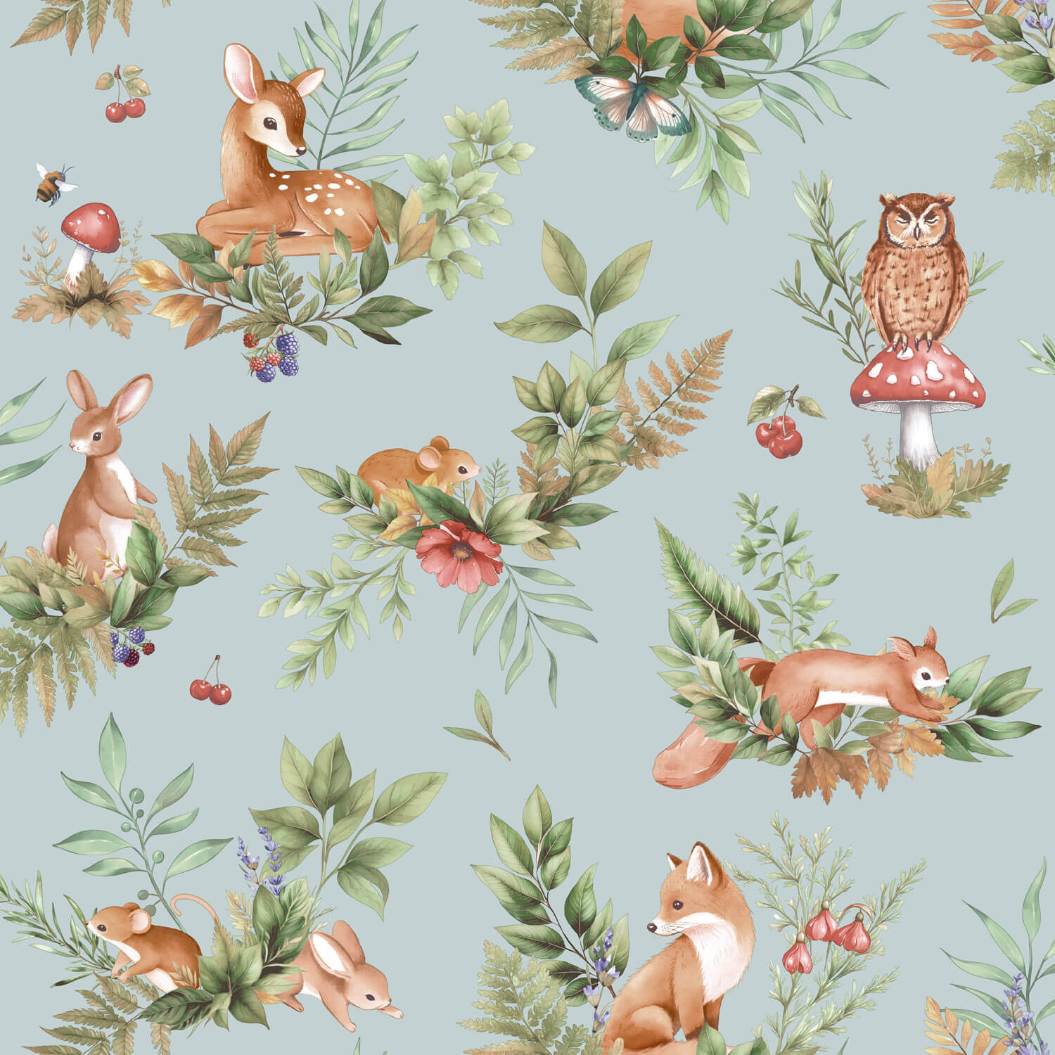 Holden Adventure Awaits - 14120 - Forest Friends Duck Egg Blue