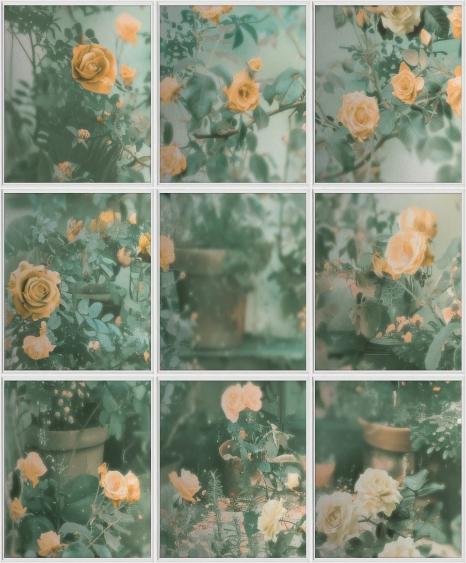 Dutch Illusion - M899-05 - Rozen/Ruit Groen/Geel