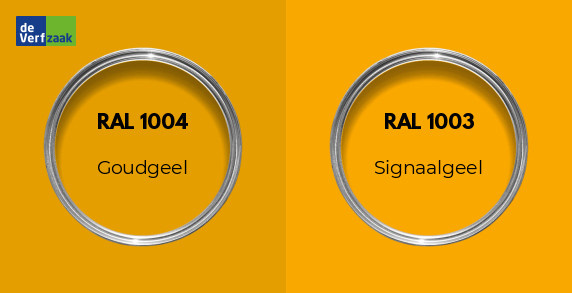 RAL 1004 vs RAL 1003