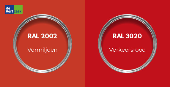 RAL 2002 vs RAL 3020