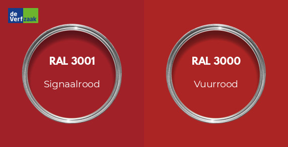 RAL 3001 vs RAL 3000