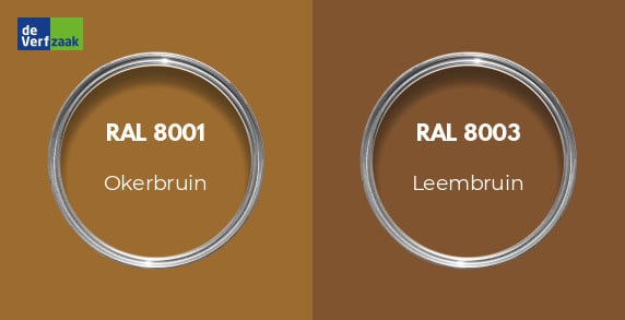 RAL 8001 vs RAL 8003