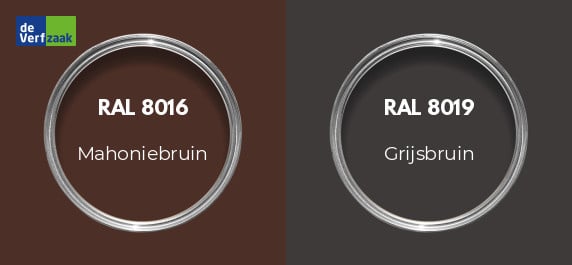 RAL 8016 vs RAL 8019
