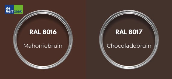 RAL 8016 vs RAL 8017