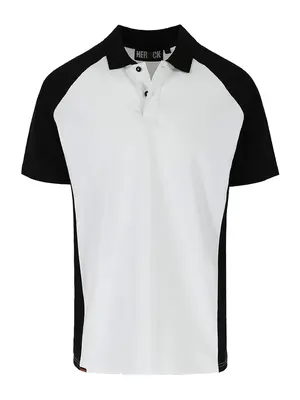 Herock Brabo Polo Korte Mouwen - Wit/Zwart