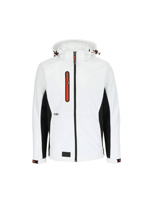 Herock Trystan Softshell Jas - Wit/Zwart