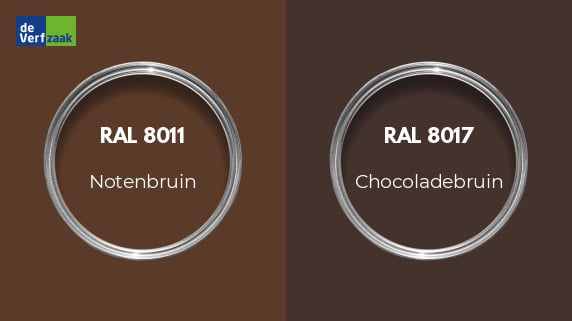 RAL 8011 vs RAL 8017