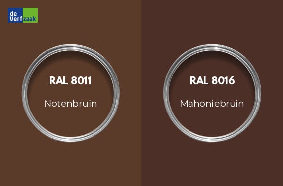 RAL 8011 vs RAL 8016