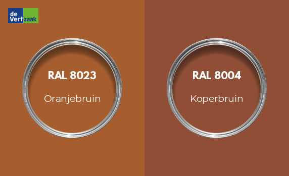RAL 8023 vs RAL 8004