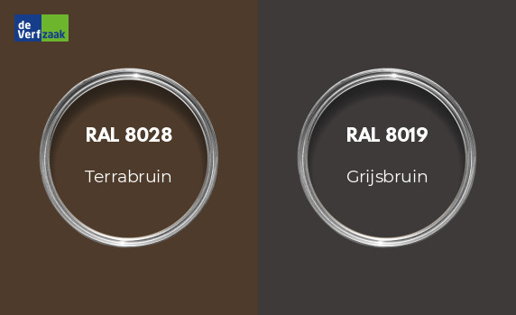 RAL 8028 vs RAL 8019