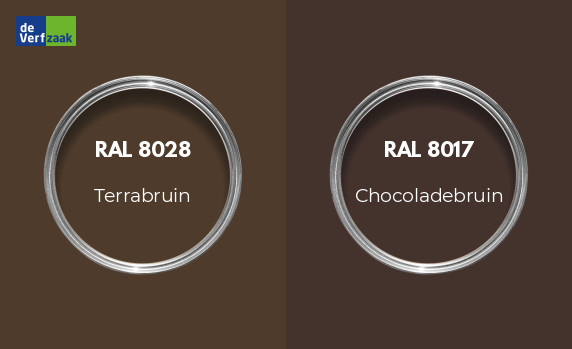 RAL 8028 vs RAL 8017